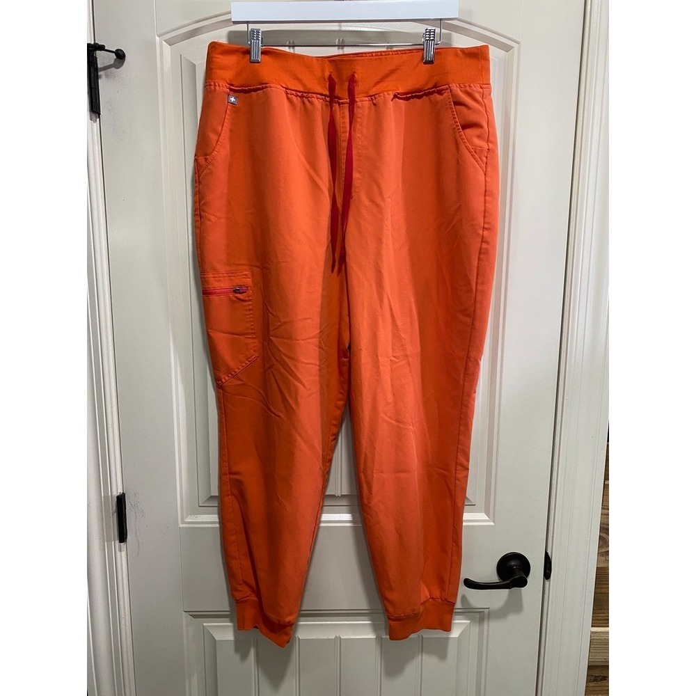 FIGS Zamora Jogger Scrub Pants XXL Orange Technical Collection W22SW2012 Nursing